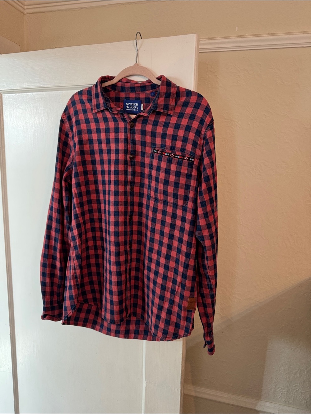 Scotch & Soda Amsterdam Plaid Button Down - Slim XL